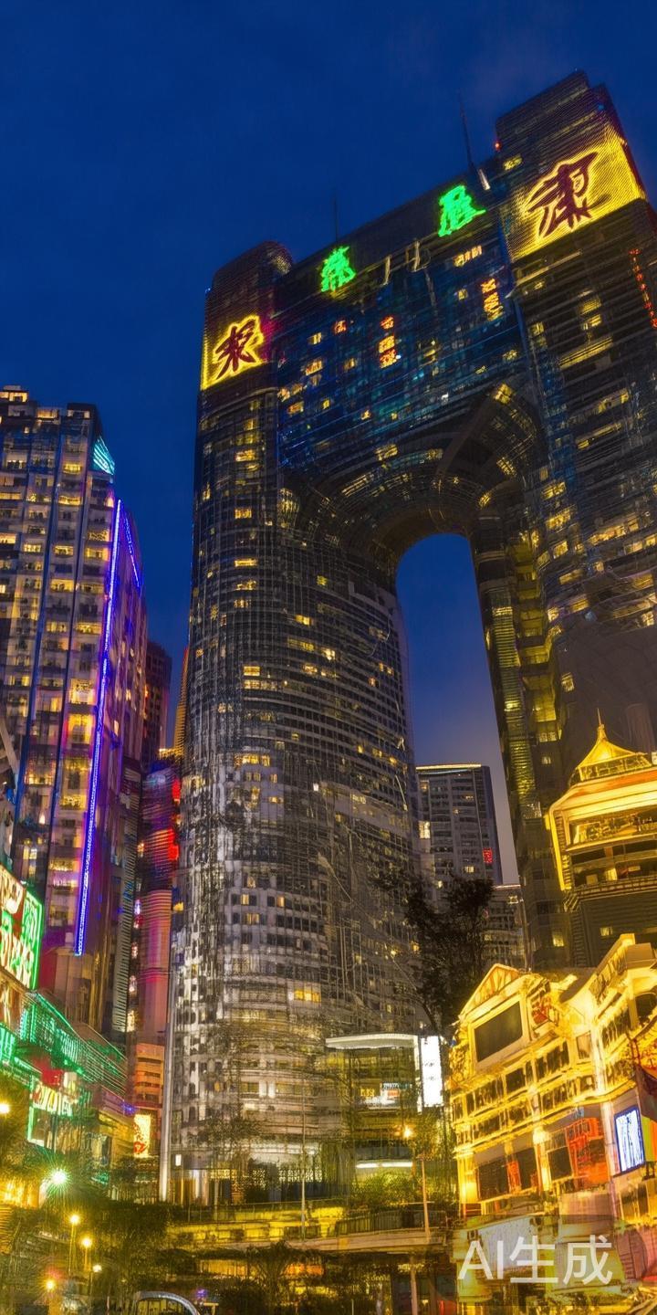 新葡京賭場位於澳門氹仔填海區，是澳門博彩業的重要象